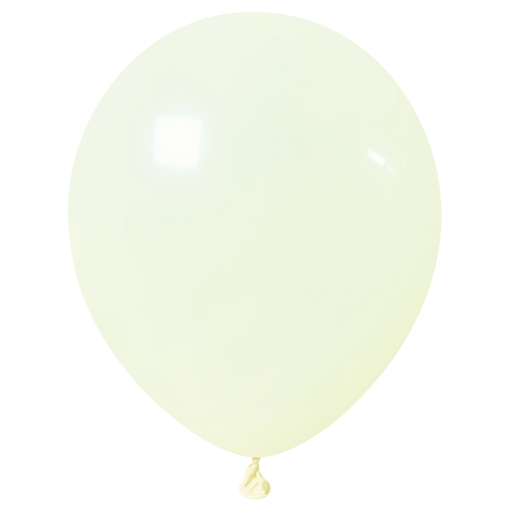 100 ballons jaune pastel clair de 30 cm