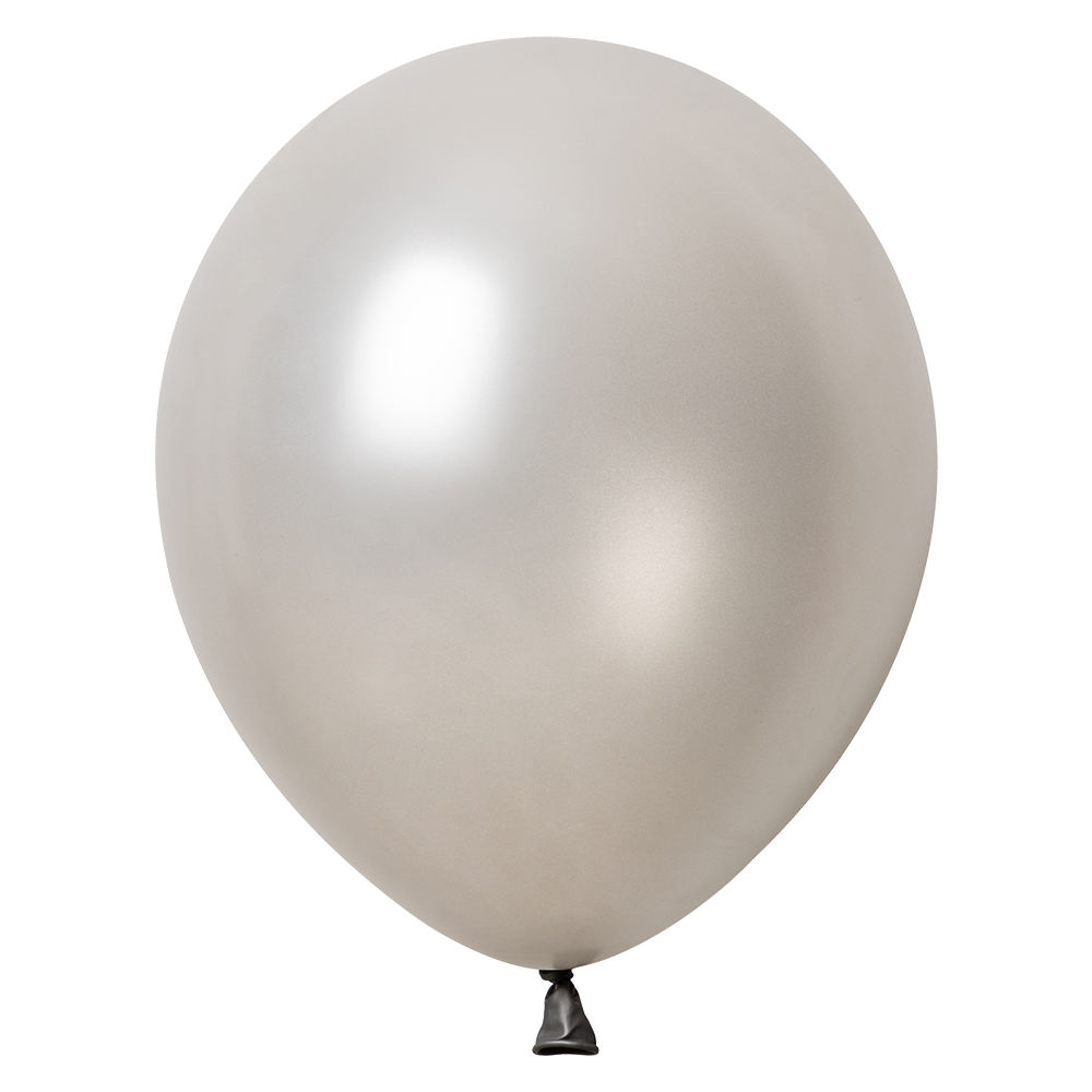 100 ballons argentés métallisés de 30 cm