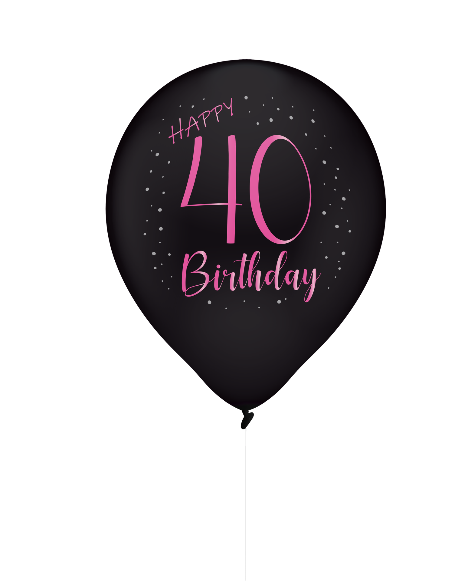 8 eleganti palloncini in lattice rosa per 40 anni