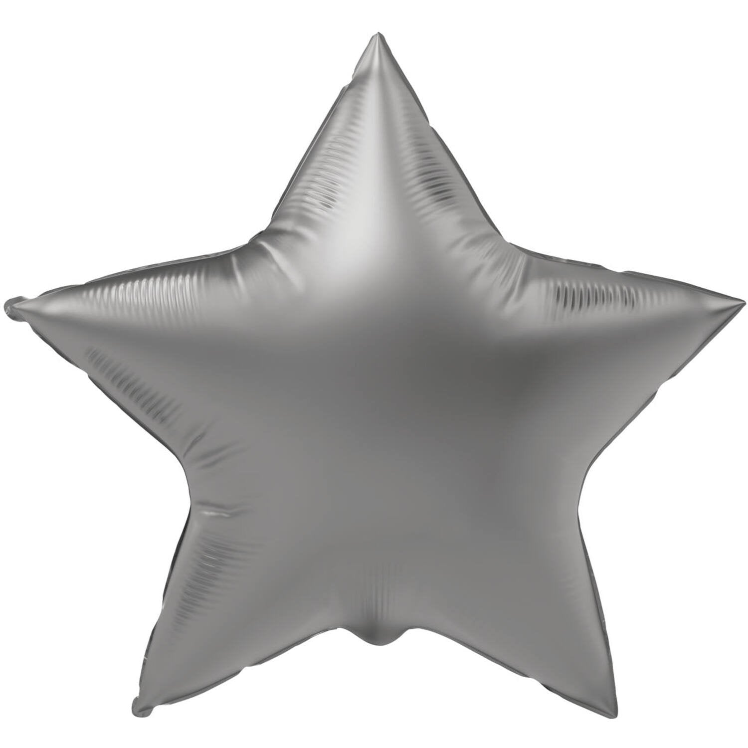 Palloncino in foil Moonlight Star, argento satinato, 45 cm