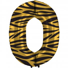 Numero 0 Palloncino Tigre Chic 86 cm