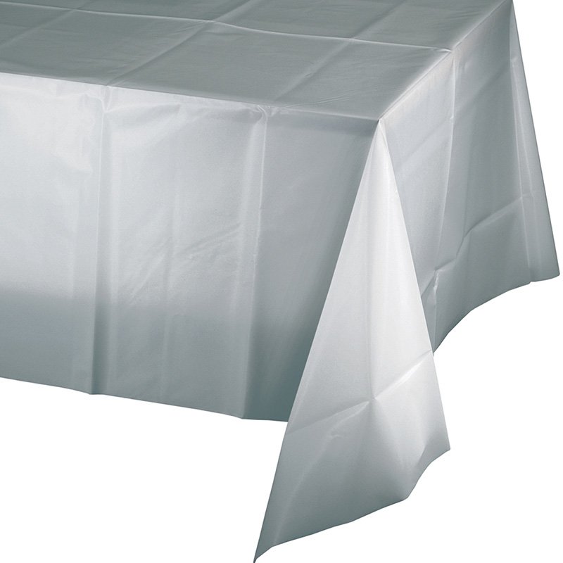 TOVAGLIA IN PLASTICA EXTRA SOTTILE 274 X 137 CM ARGENTO BRILLANTE