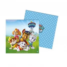 20 serviettes de table Pat' Patrouille 33 cm, double épaisseur