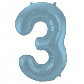 All / Accesorios y Decoración / Globos / Globos de Números / Globos Números Azul Pastel