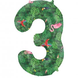 All / Accesorios y Decoración / Globos / Globos de Números / Globos Numeros Jungle Vibe