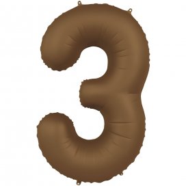 All / Accesorios y Decoración / Globos / Globos de Números / Globos Numeros Marrón Chocolate