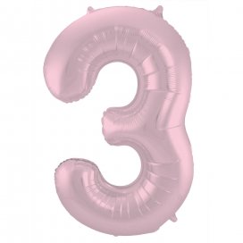 All / Accesorios y Decoración / Globos / Globos de Números / Globos Números Rosa Pastel