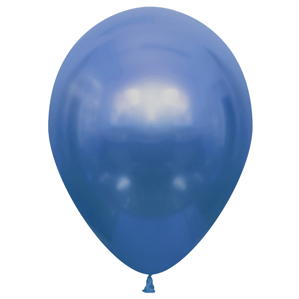10 palloncini blu lucidi da 30 cm