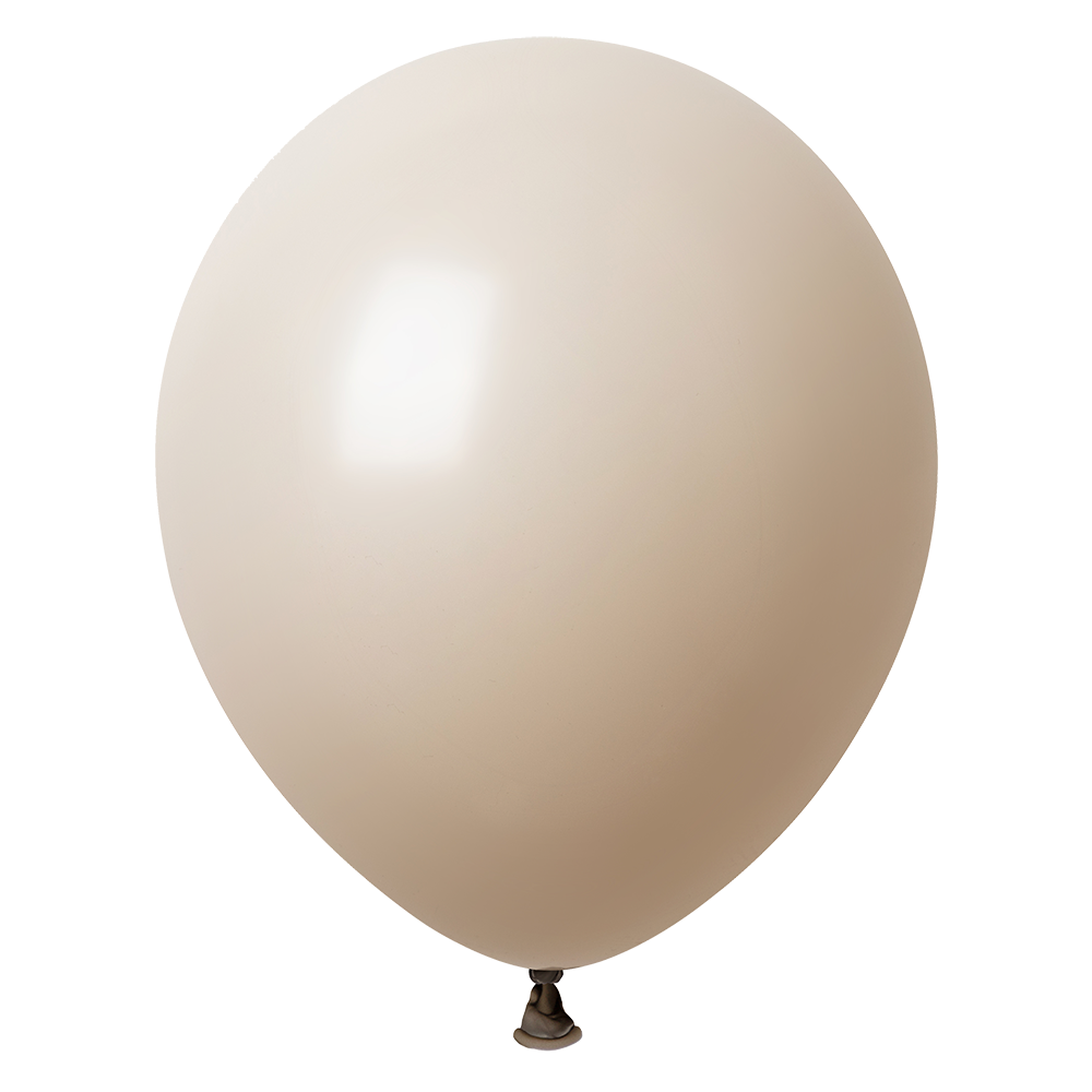 10 ballons fantaisie couleur sable blanc de 30 cm