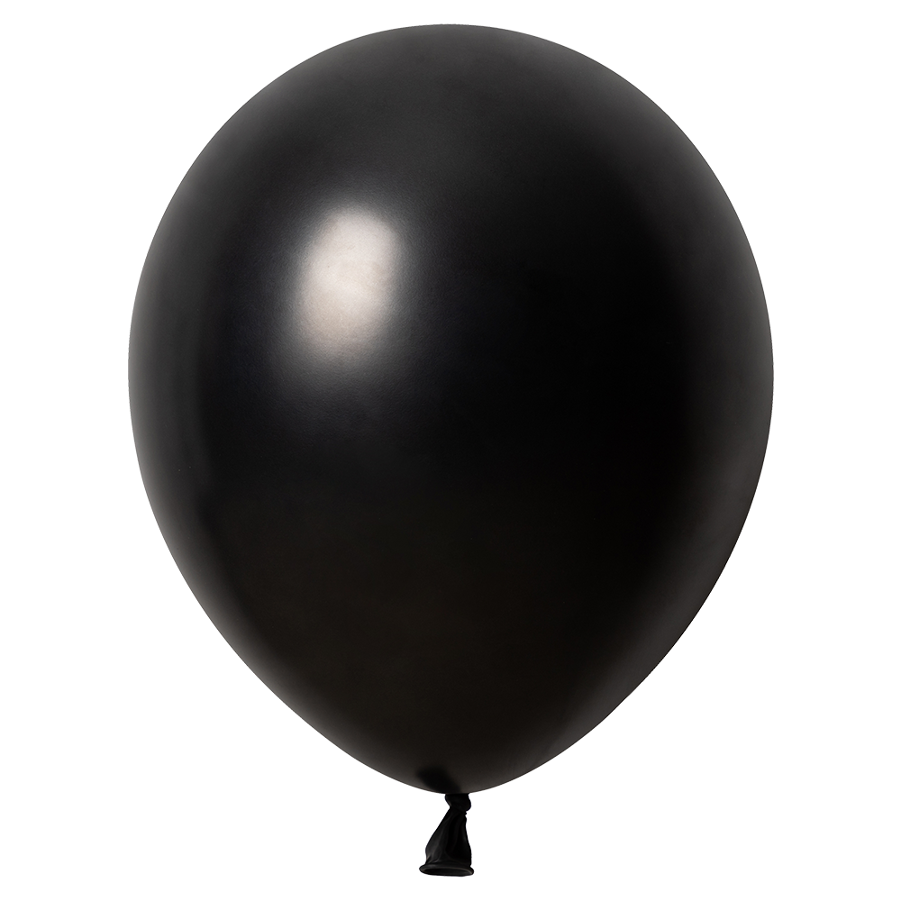 10 Globos Negro Metallic 30 cm
