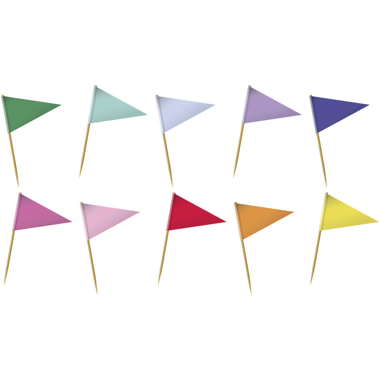 10 Pics Stripetastic 5 x 3 cm