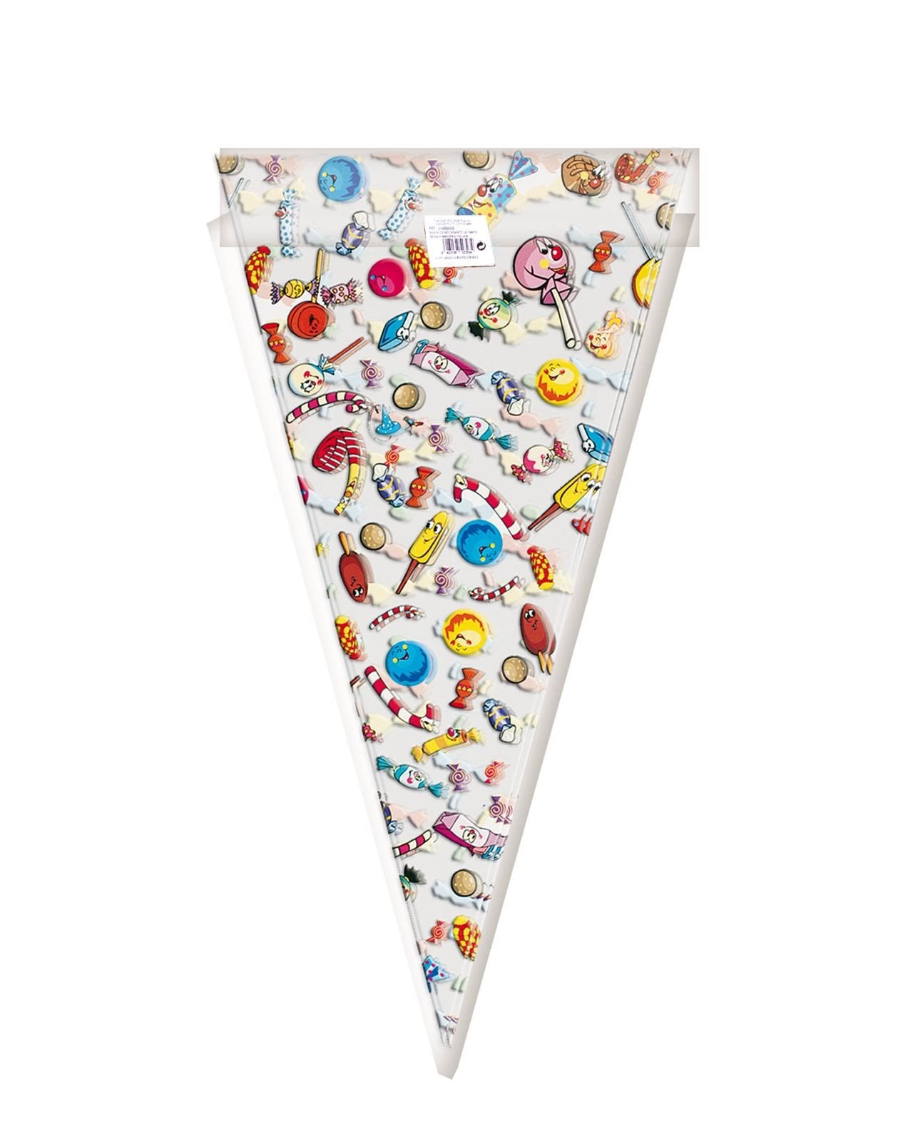 100 sacchetti per coni dolci 20 x 40 cm