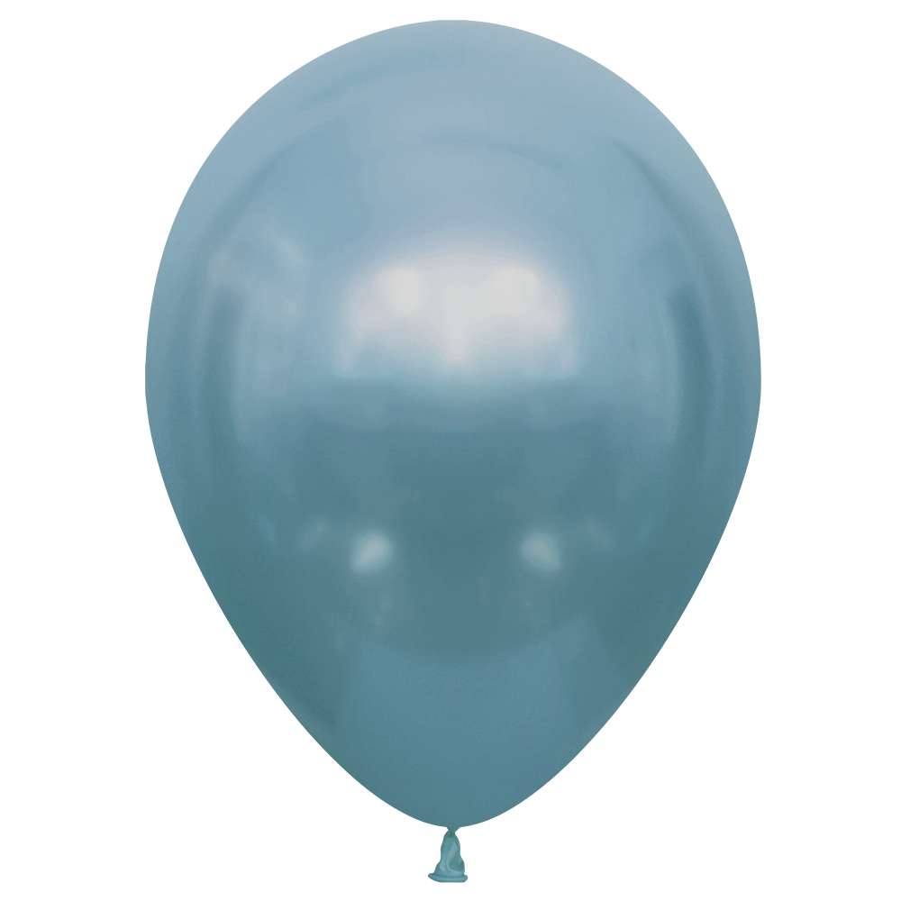 100 ballons bleu clair brillants de 30 cm