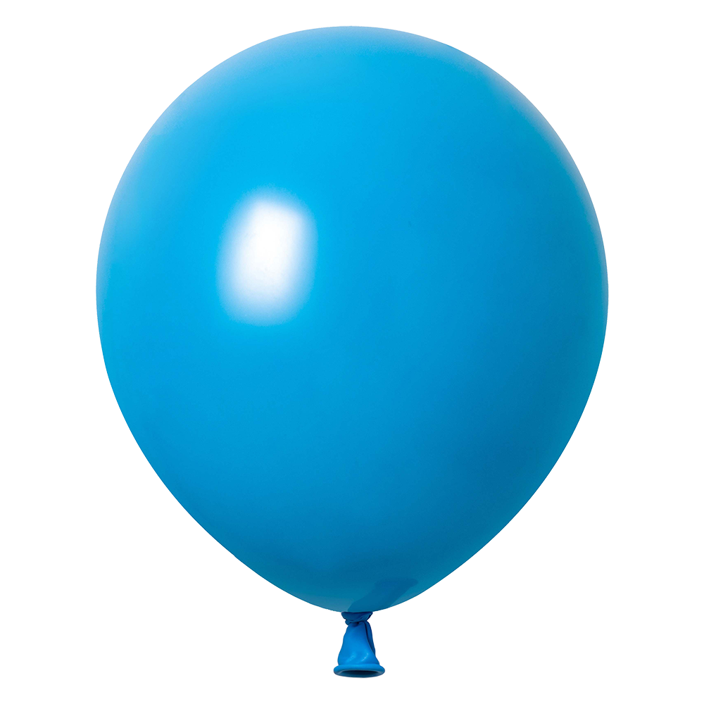 100 Globos Azul Medio Fashion 30 cm