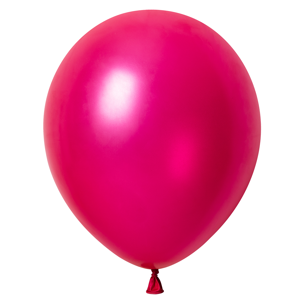 100 palloncini metallizzati Carmin 30 cm