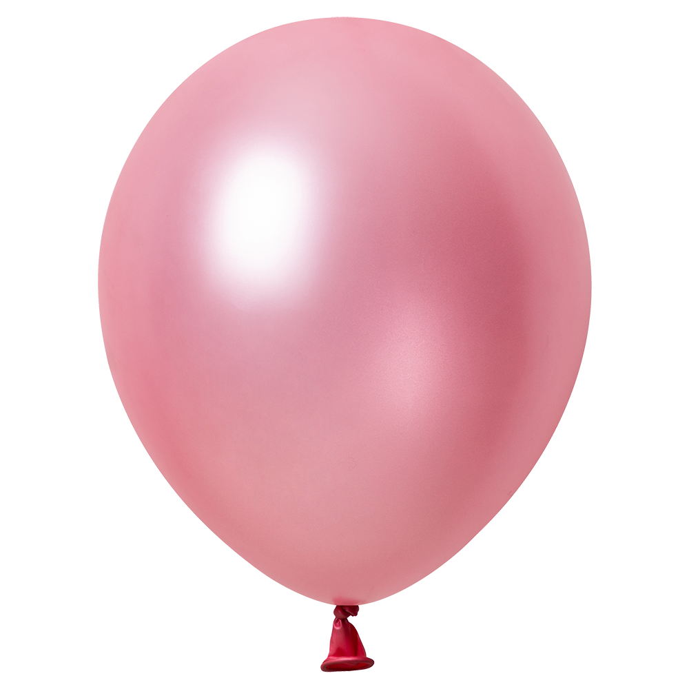 100 palloncini rosa metallizzati da 30 cm