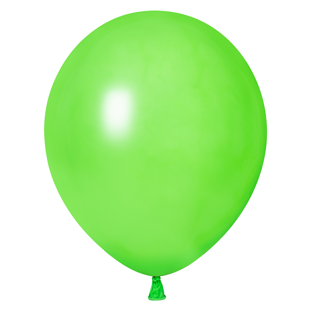 100 ballons fantaisie vert citron de 30 cm