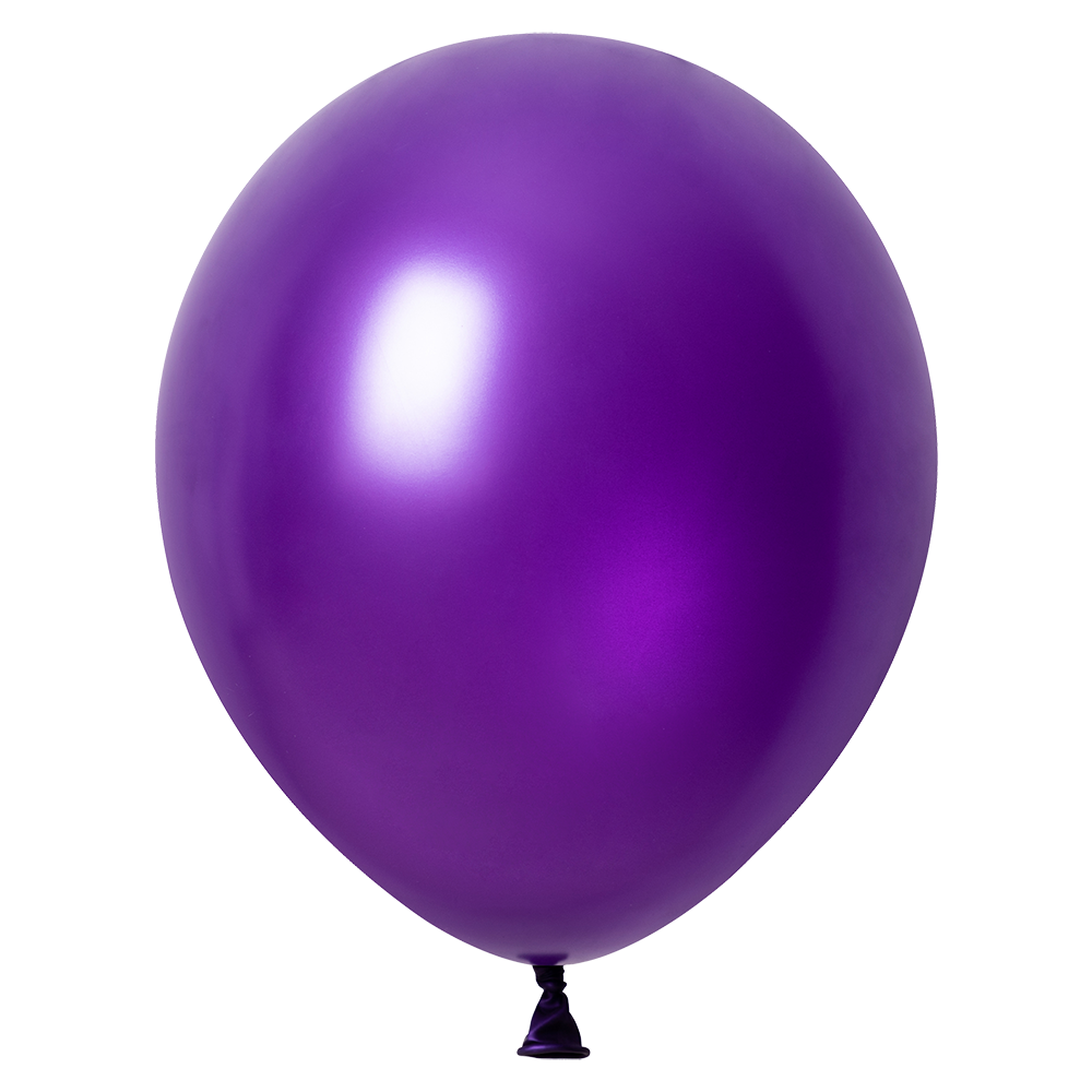 100 Globos Violeta Metallic 30 cm
