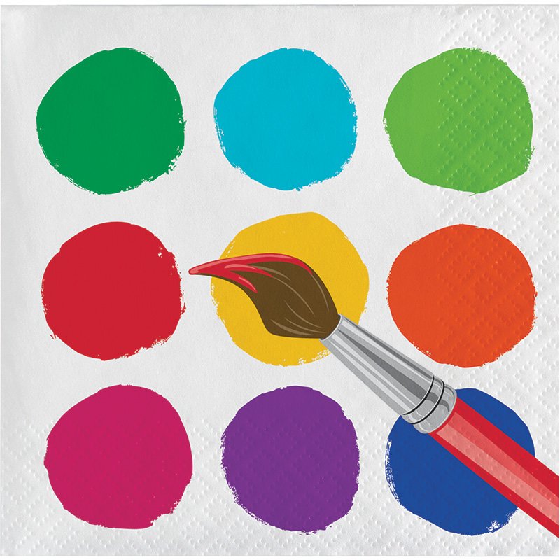 16 tovaglioli 25 cm Art Party