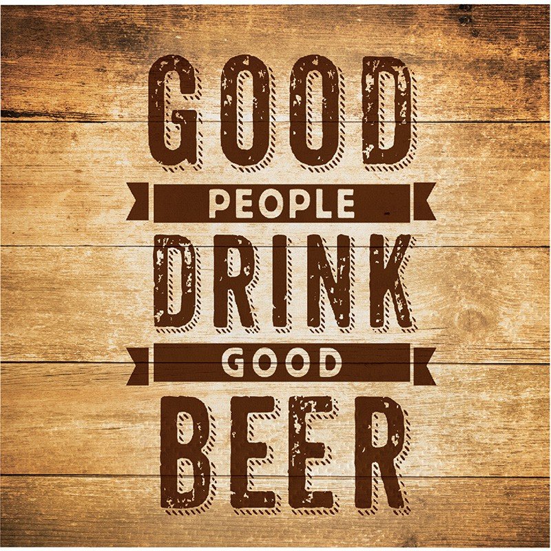 16 SERVIETTES 25 CM BIÈRE CITATION SANTÉ ET BIÈRES