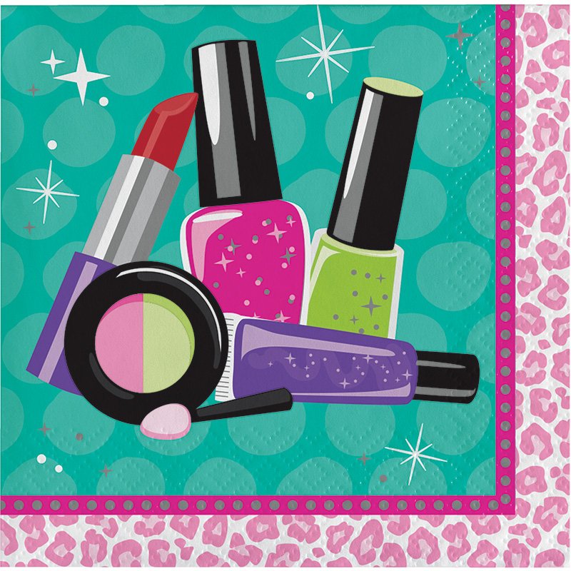 16 TOVAGLIOLI 25 CM SPARKLE SPA PARTY!