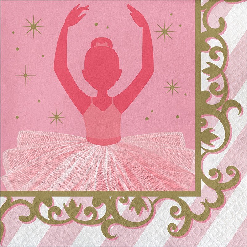 16 SERVILLETAS 33 CM BALLET