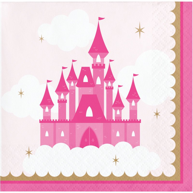 16 Tovaglioli 25 cm PICCOLA PRINCIPESSA