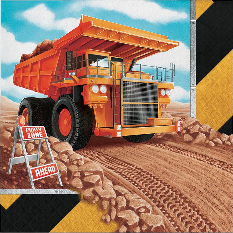 16 tovaglioli 2P BIG DIG CONSTRUCTION