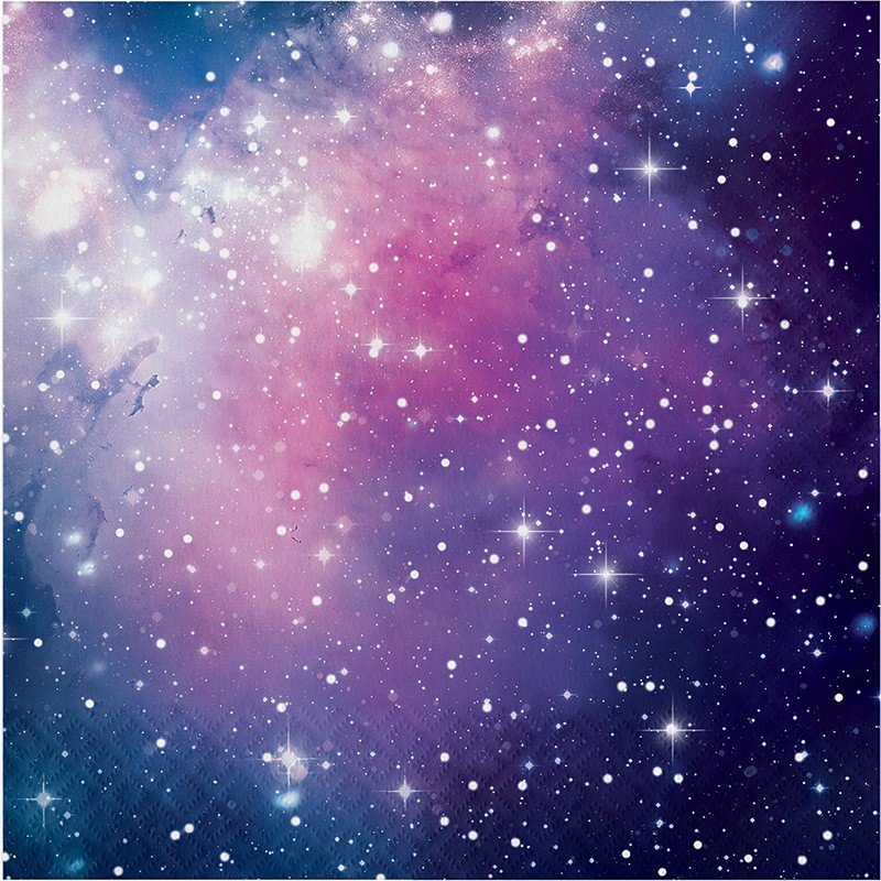 16 tovaglioli per feste Galaxy 33 cm