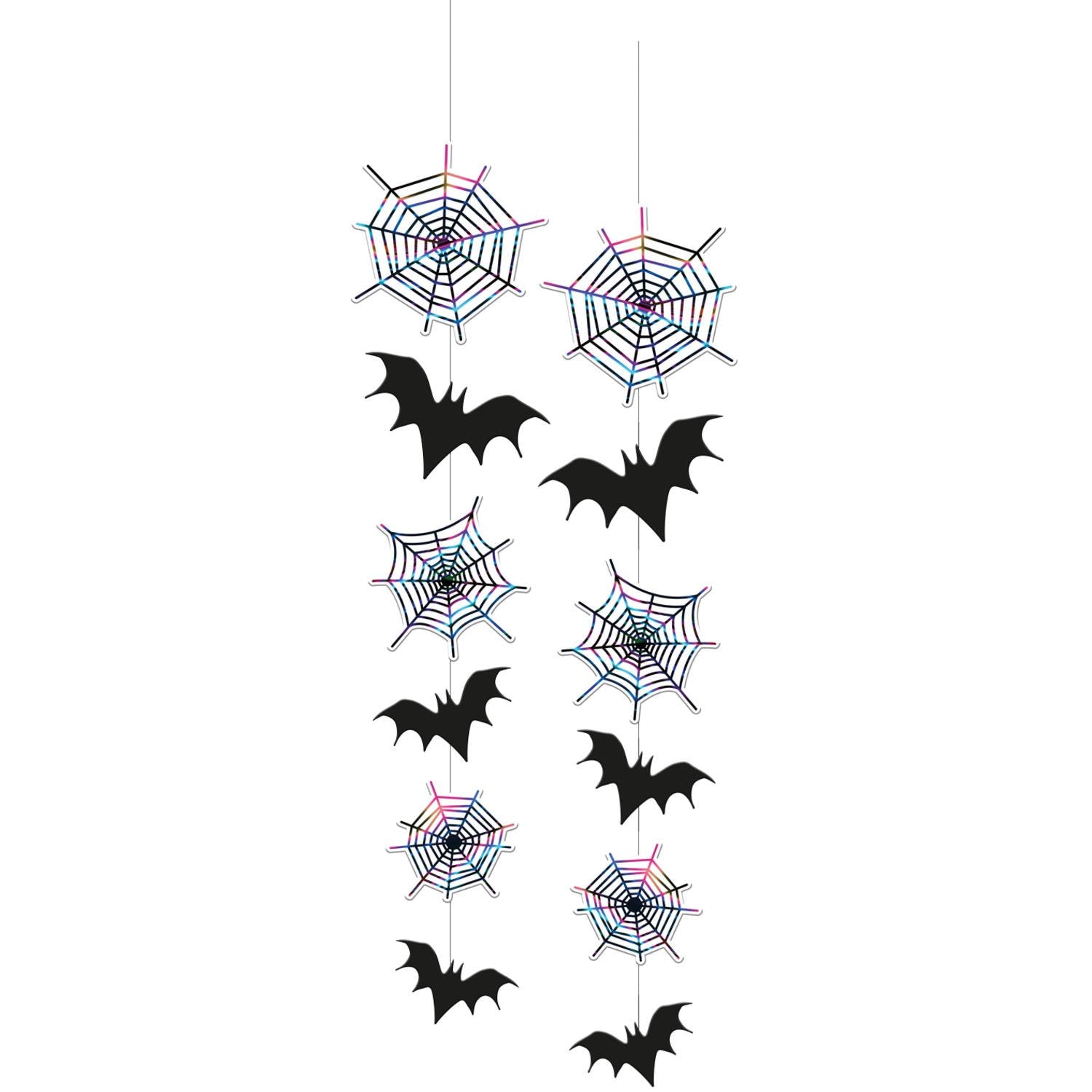 2 decorazioni pipistrello felice 70 cm