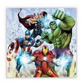 20 serviettes Avengers 33 cm