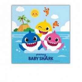 20 SERVILLETAS 33 CM BABY SHARK