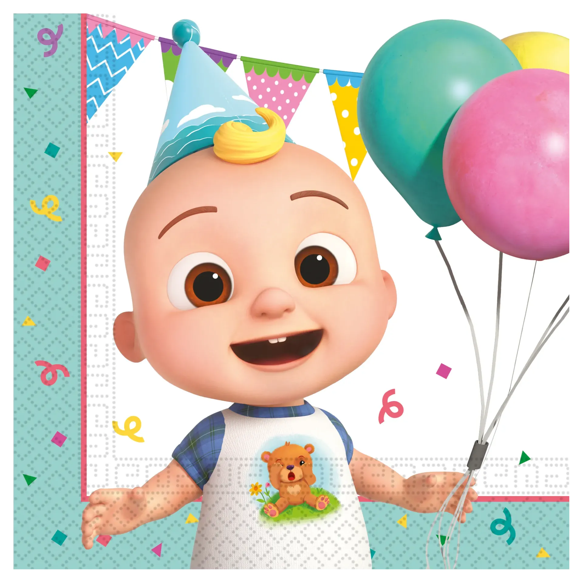 20 SERVILLETAS 33 CM COCOMELON BIRTHDAY