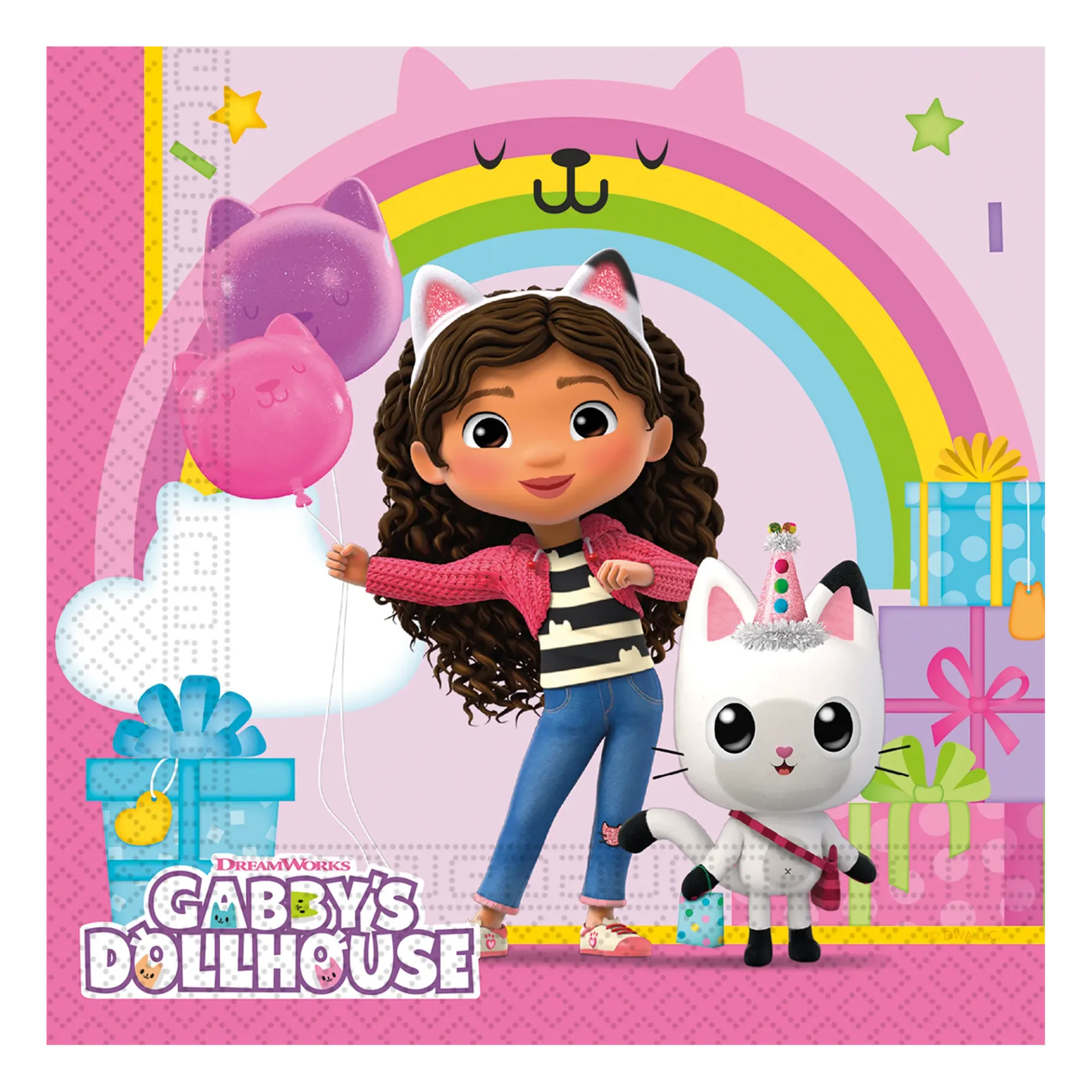 20 SERVILLETAS 33 CM GABBYS DOLLHOUSE