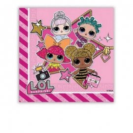 20 SERVILLETAS 33 CM LOL SURPRISE