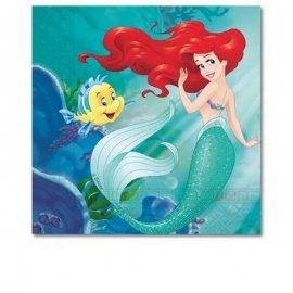 20 Tovaglioli 33 cm Sirenetta Ariel