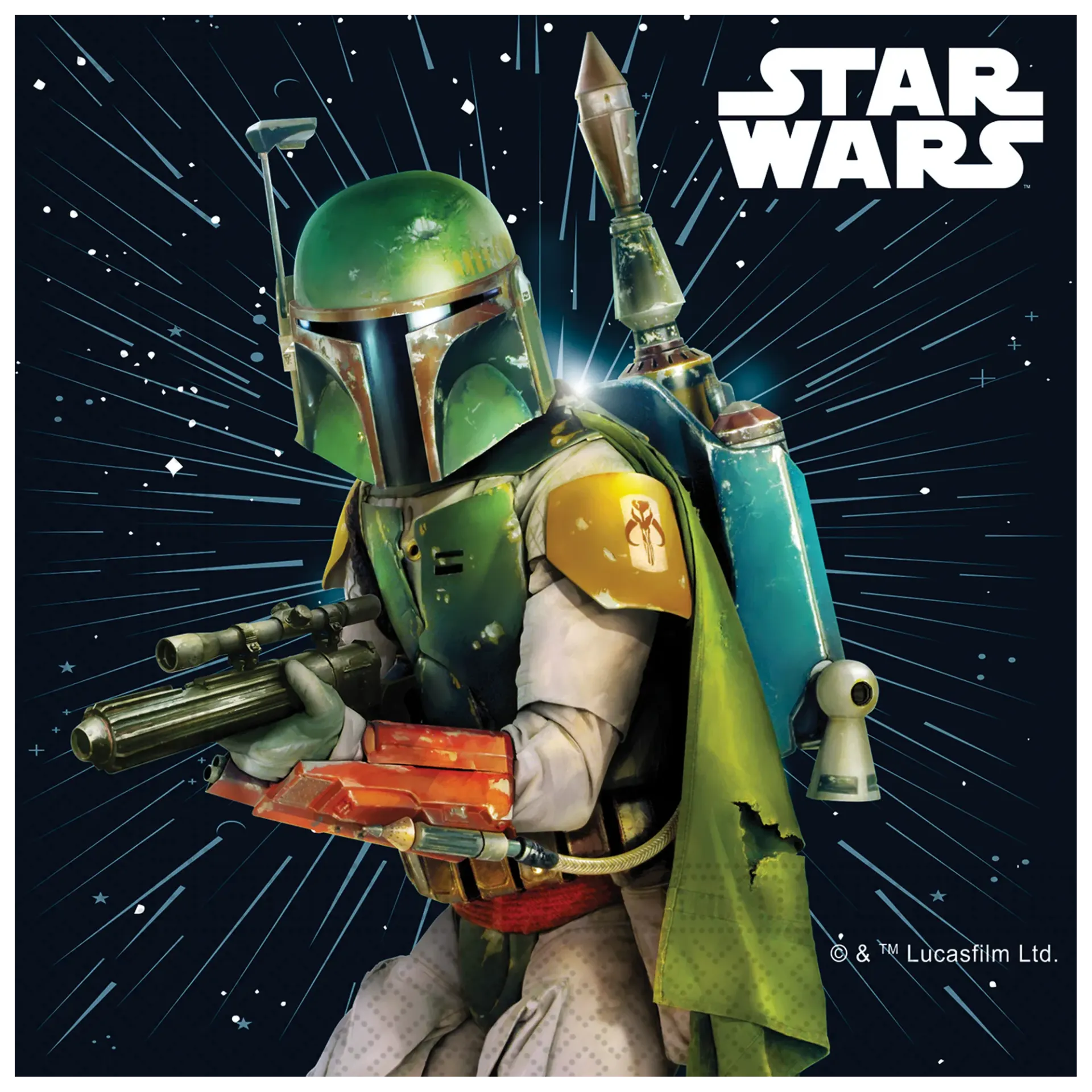 20 serviettes de table Star Wars de 33 cm