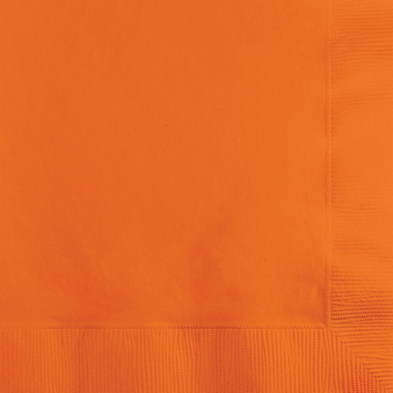 20 SERVIETTES 33 CM ORANGE SUNKISSED