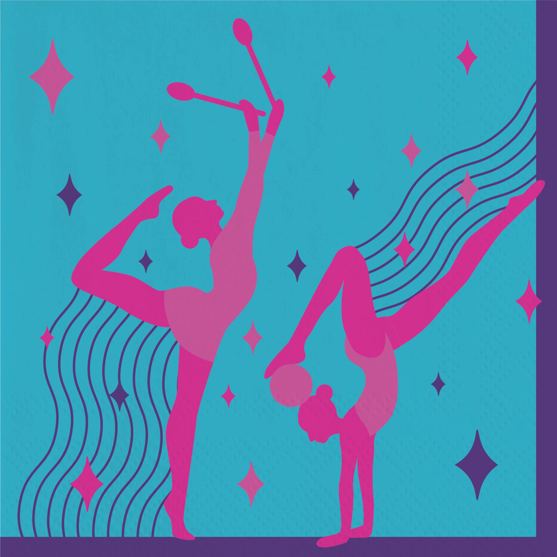 20 Tovaglioli 33 cm FESTA GINNASTICA