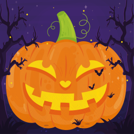 20 SERVILLETAS HALLOWEEN CALABAZAS 33 CM