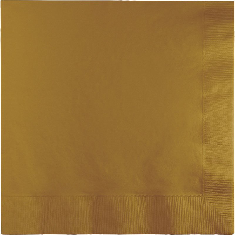 20 SERVIETTES 33 CM OR PAILLETÉ