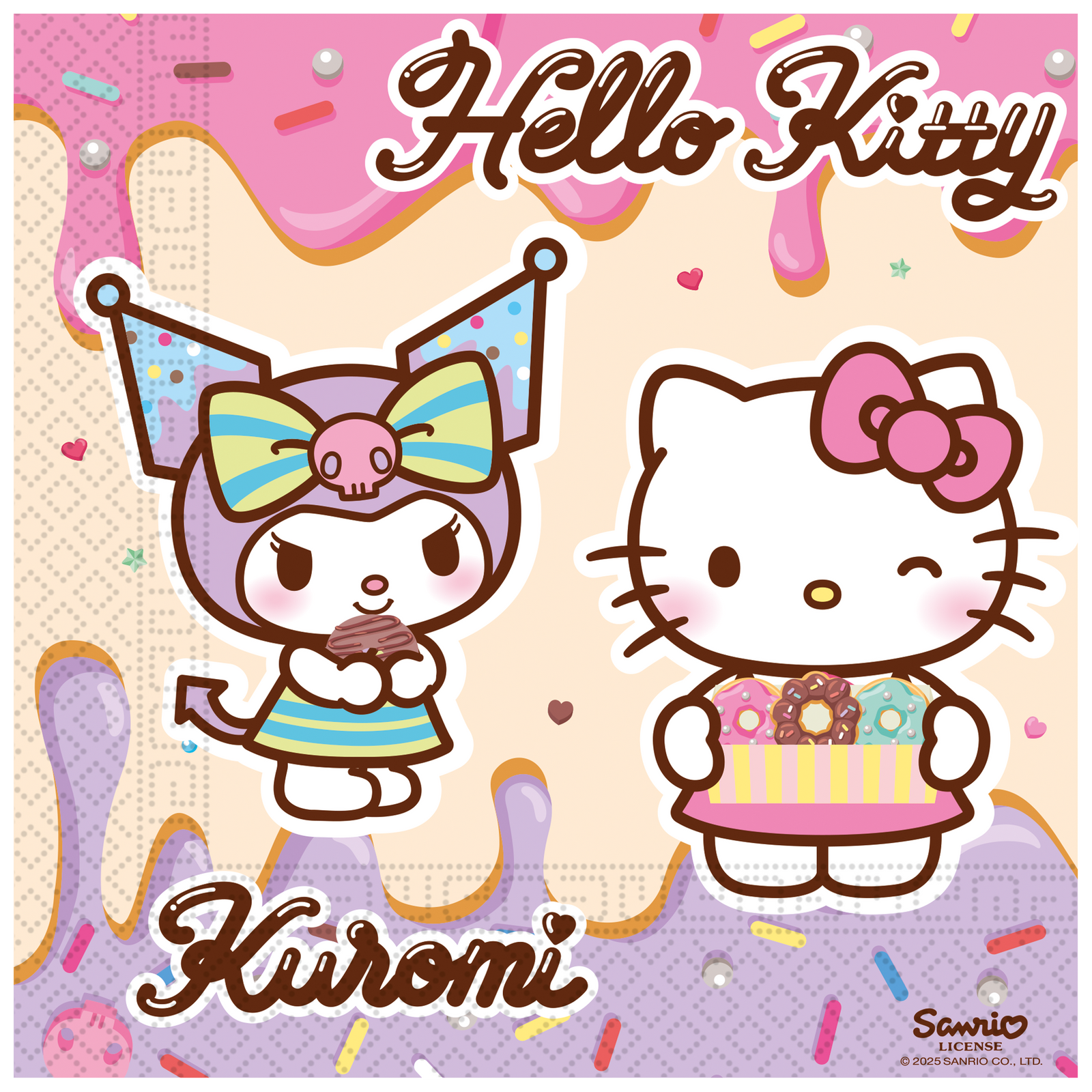 20 tovaglioli Kuromi 33 cm