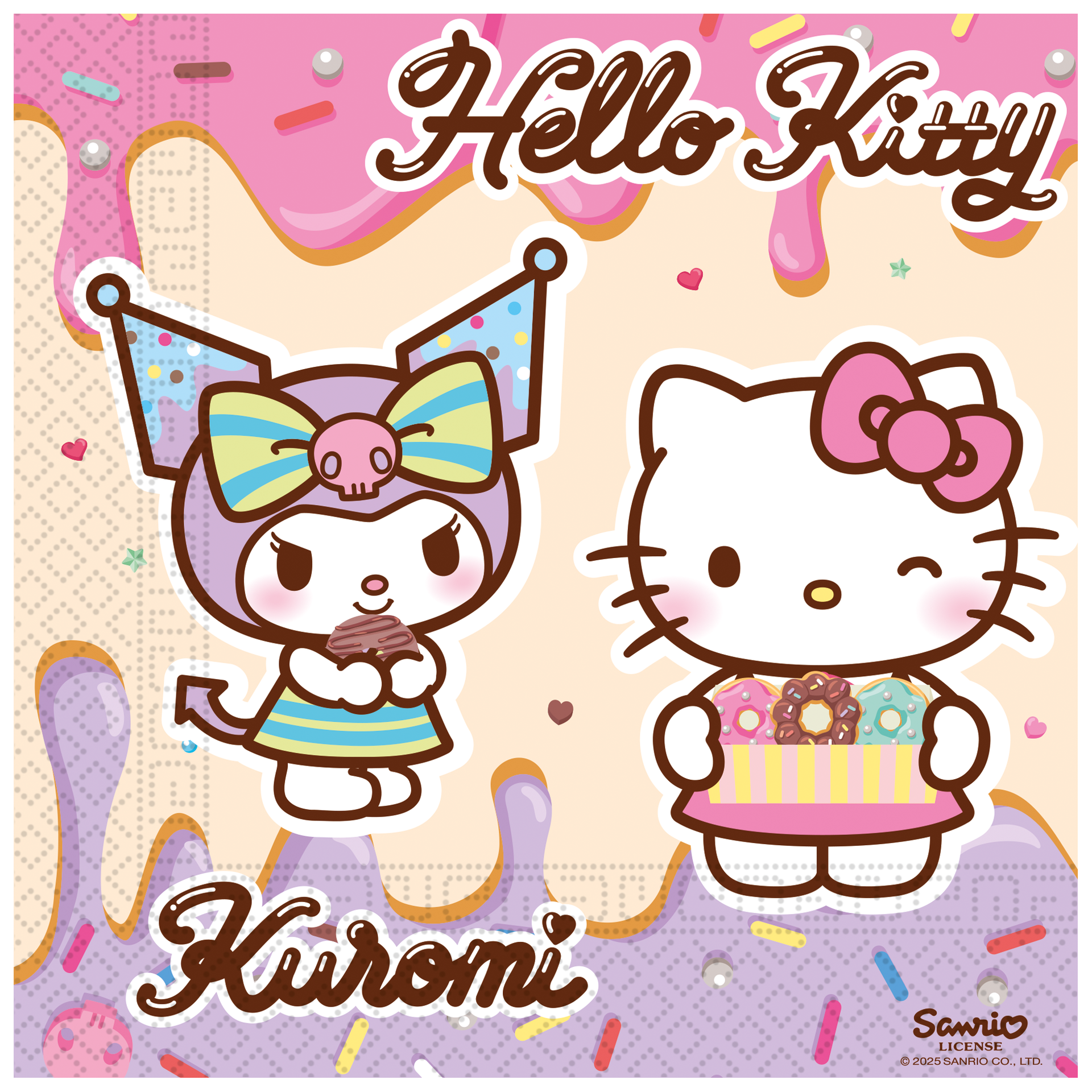 20 serviettes Kuromi 33 cm