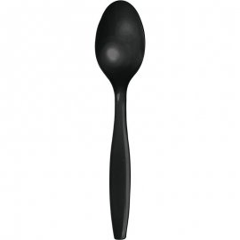 24 CUCHARAS PLASTICO PREMIUM BLACK VELVET