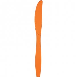 24 CUCHILLOS PLASTICO PREMIUM SUNKISSED ORANGE