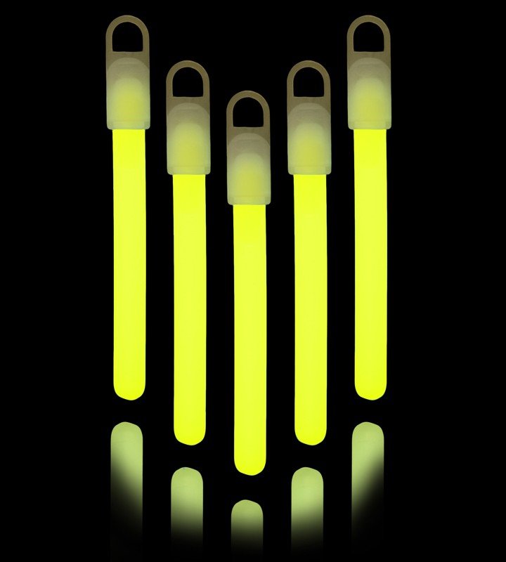 25 Colgantes Luminosos 10 cm Amarillos