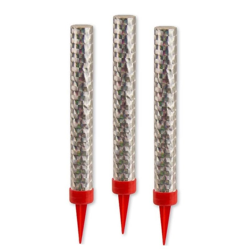 3 fontane scintillanti d'argento