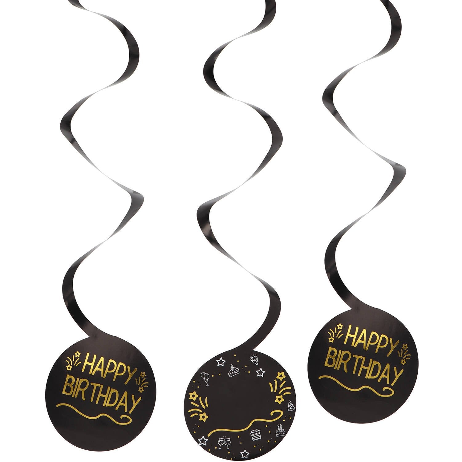 3 decorazioni sospese scintillanti e glamour