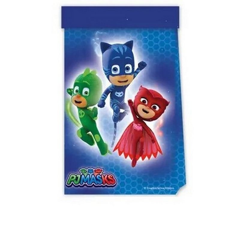 4 SACS EN PAPIER PJ MASKS