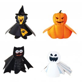 4 figure di Halloween in 3D